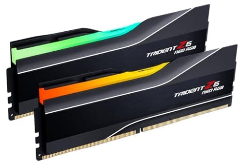 G.SKILL Trident Z5 Neo RGB Series DDR5 RAM (AMD Expo & Intel XMP 3.0) 32GB (2x16GB) 6000MT/s CL36-36-36-96 1.35V Desktop Computer Memory U-DIMM - Matte Black (F5-6000J3636F16GX2-TZ5NR)