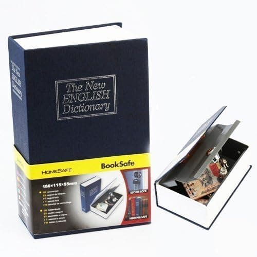 VPGS Book Safe with Key Lock English Dictionary Secret Book Hidden Safe with Key Lock Book Safe Jewelry Collection Storage Case for Private Money Jewelry Love Letters etc