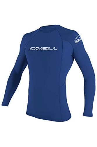 ONeill Wetsuits Mens Basic Skins 50 LS Rash Guard Pacific M