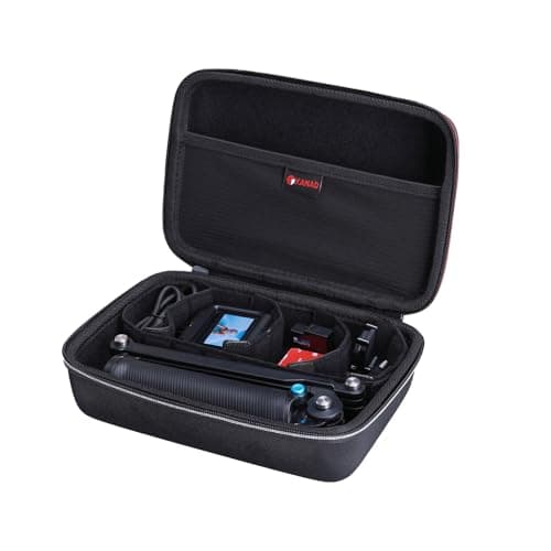 XANAD Hard Case for GoPro Hero 13 12 11 10 9 8 7 6/ DJI Osmo Action 5 4 / Osmo Nano/Osmo 360 / Insta360 GO Ultra GO3S / Ace Pro 2 Action Video Cameras - With 5 Moveable Dividers