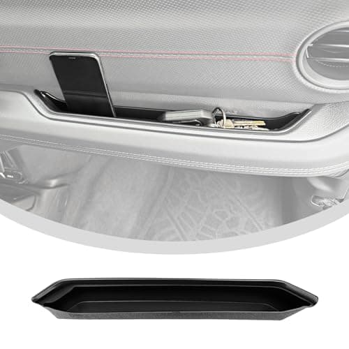 Utiiy Grab Bar Tray Fit for 2024 Jeep Wrangler JL/4XE Jeep Gladiator JT Accessories, Storage Tray Organizer Grab Handle Box Passenger Side GrabTray