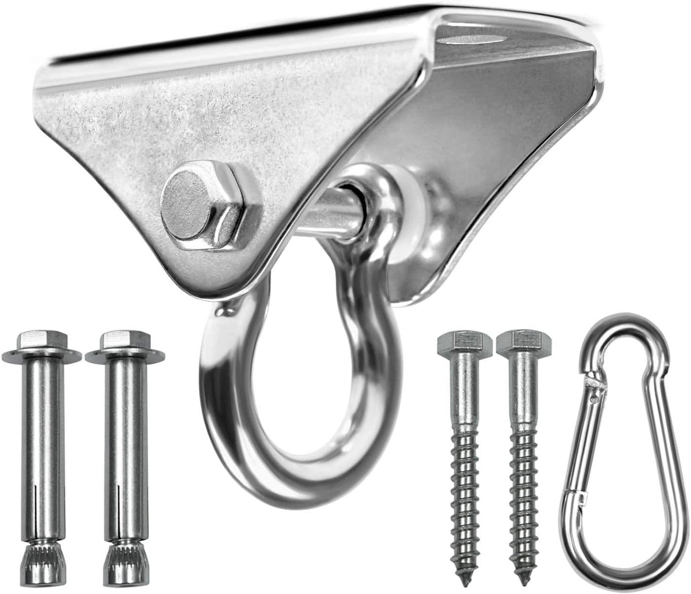 Yes4All 1000 LB Punching Heavy Bag Hanger Steel Heavy Duty Swing Hanger Bolts for Wood and Concrete 180 Swing