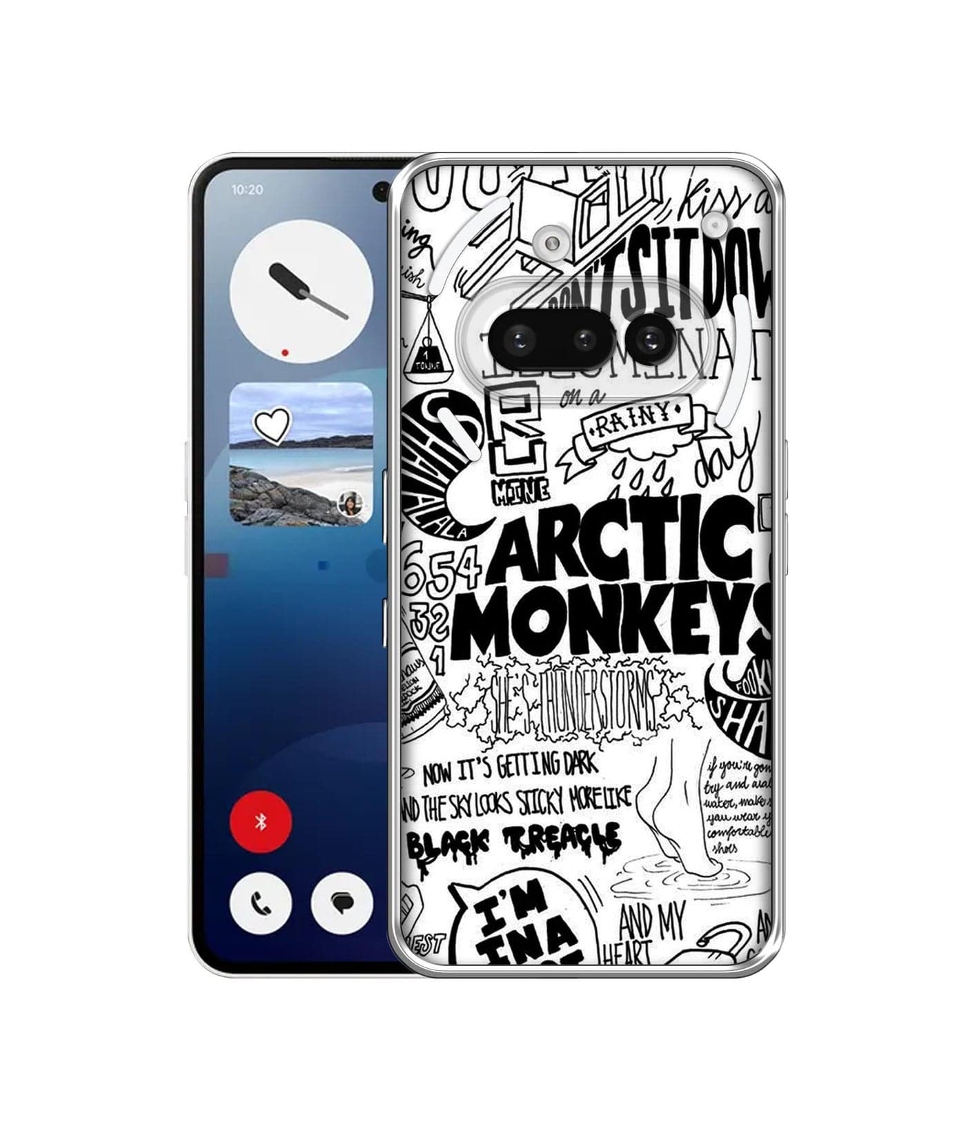 Casotec Arctic Monkeys Pattern Design Printed Silicon Soft TPU Back Case Cover for Nothing Phone (3a) 5G