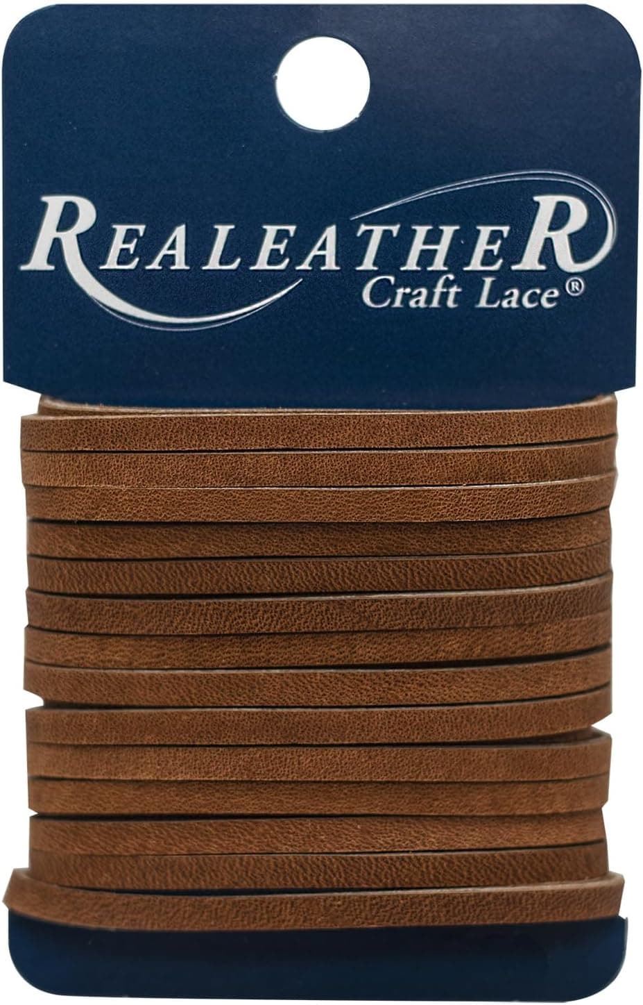 Realeather Crafts 153822 Latigo Lace 125 X4yd Carded Medium Brown