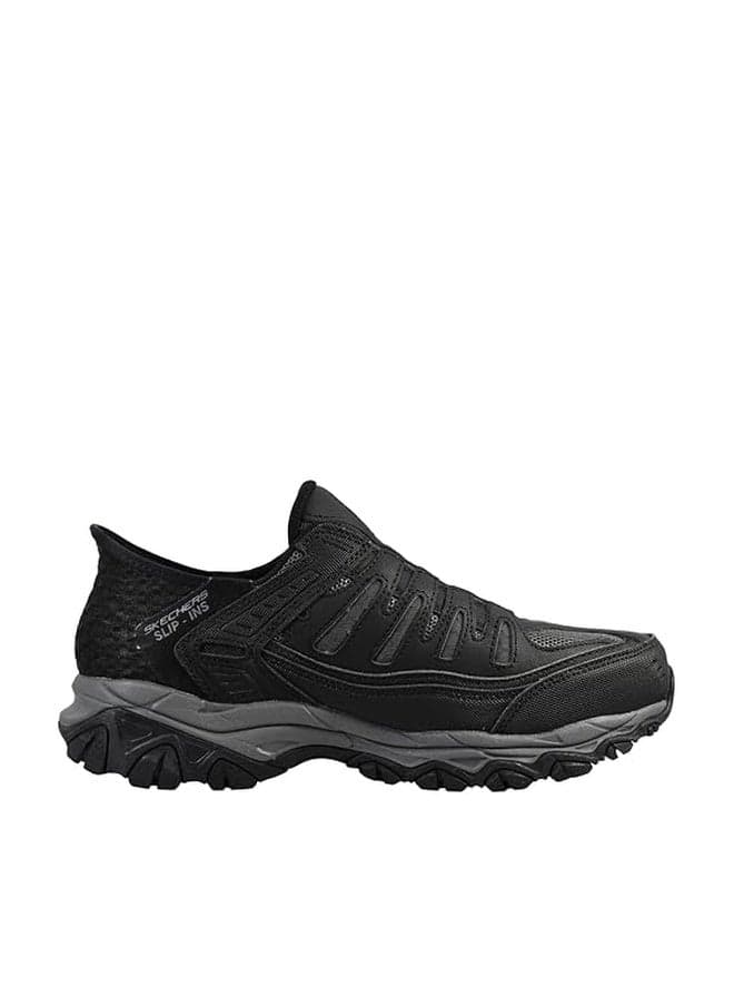 Skechers Men's Afterburn M. Fit Ridgeburn Slip-in Sneaker Black/Charcoal