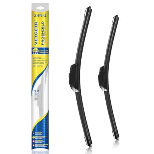 VEIGEIR 2619 Windshield Wiper Blades Compatible with Honda Accord 2017 2016 2015 2014 2013 2012 2011 2010 2009 2008Toyota Prius 20152010 Front Wiper Blade 2 Pack