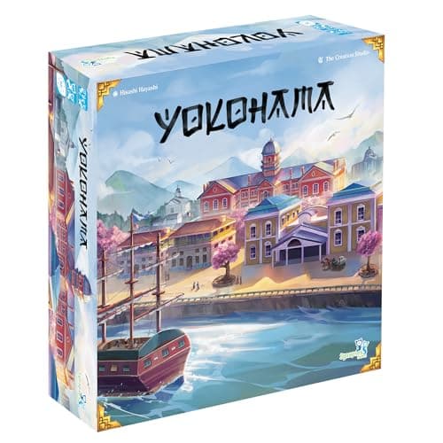 Synapses Games | Yokohama | Strategy Board Game | Worker Placement Set in Japan | 2 to 4 Players | 90 Minutes | Ages 14+