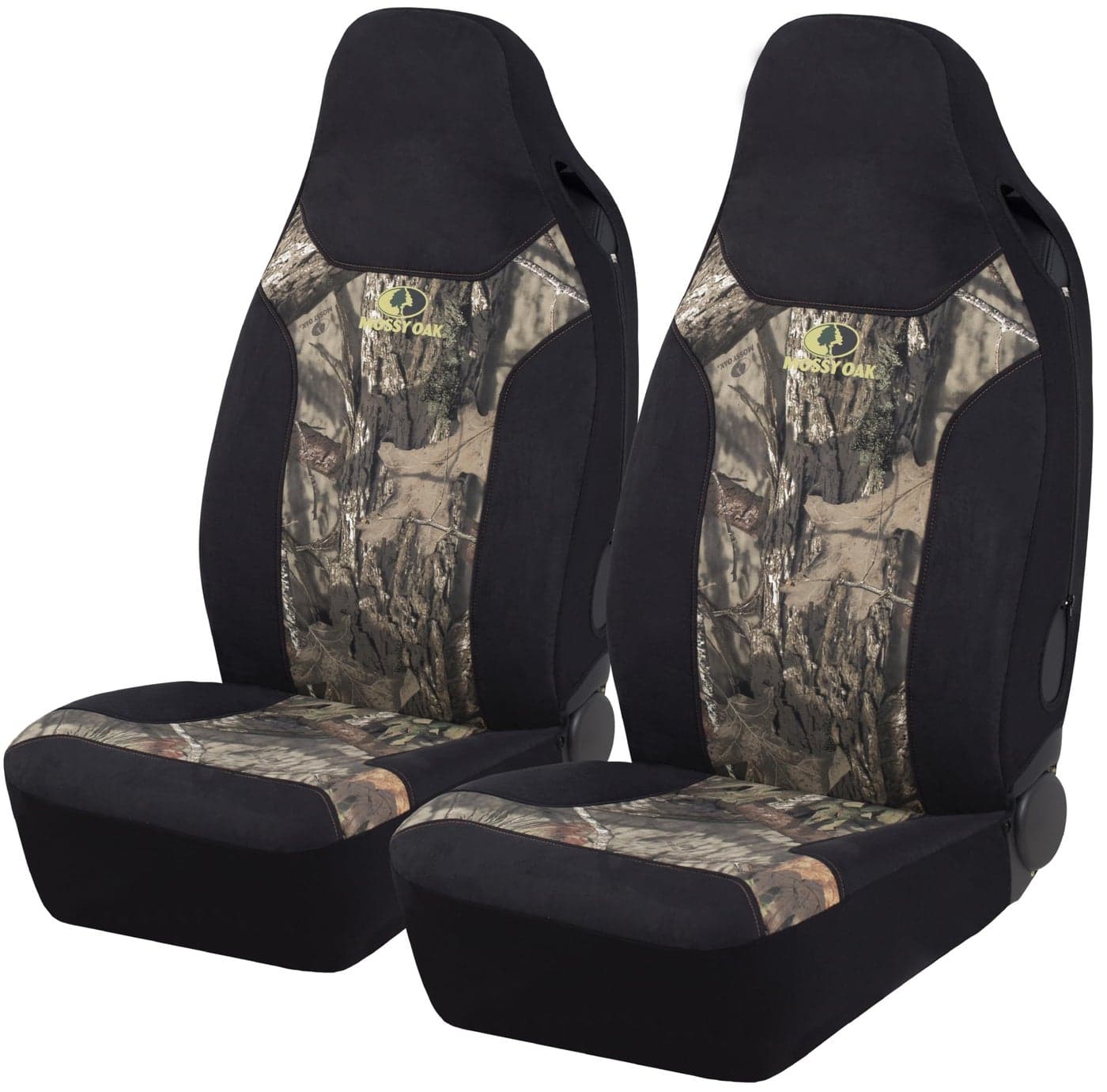 Mossy Oak High Back Camo Seat Covers Airbag Compatible Large Size to Fit Truck Seats Made with Cotton Suede Fabric Official Licensed Product