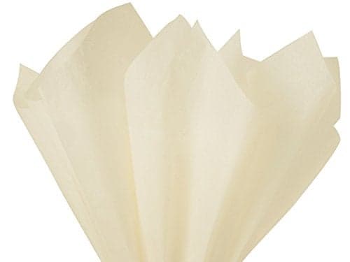 Soft Ivory Birch Tissue Paper 15 X 20 120 Sheets Premium Quality Gift Wrap Paper by A1 bakery Supplies Made in USA