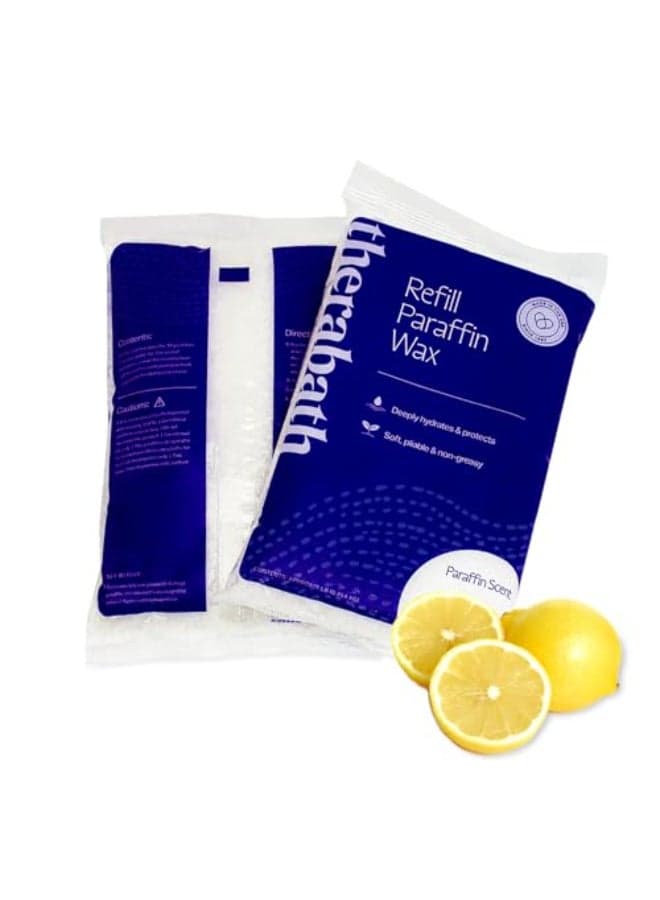 Therabath Paraffin Wax Refill Thermotherapy Use to Relieve Arthritis Discomfort Stiff Muscles Dry Skin For Hands Feet Body Deeply Hydrates Made in USA 6 lb Fresh Squeezed Lemon