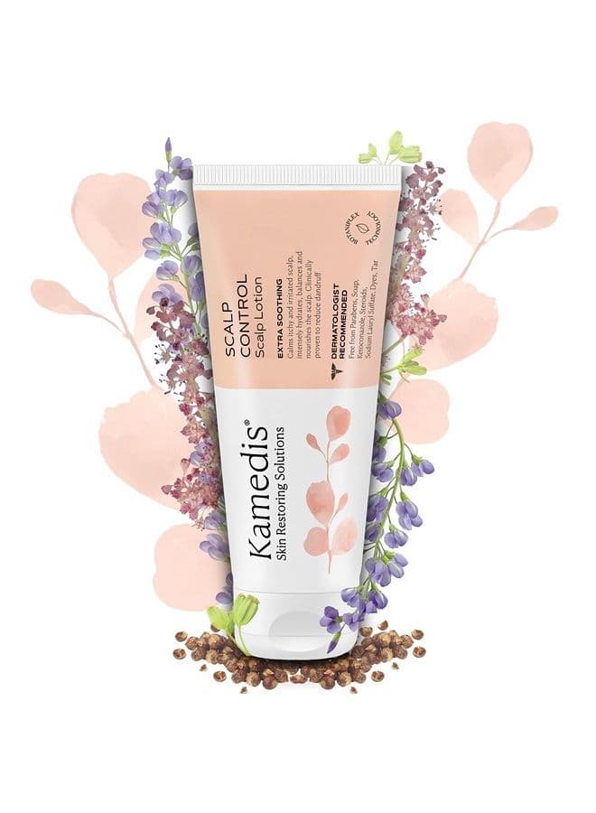 Scalp Lotion For Sensitive Scalp & Seborrheic Dermatitis, Dandruff Hair, Dry, Itchy, Scaly, Flaky & Irritated Skin. Paraben-Free, SLS Sulphate-Free, Dye-Free, Made in USA, 3.38 Fl Oz