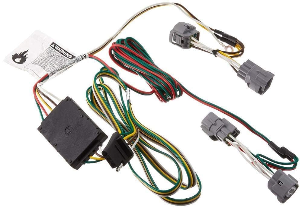 CURT 55380 VehicleSide Custom 4Pin Trailer Wiring Harness Fits Select Mitsubishi Montero Except Sport