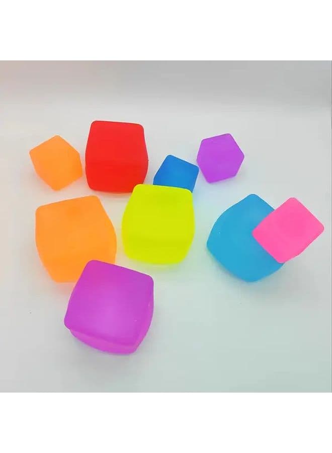 Small Size Maltose Cube Squeeze Toy Office Play Stress Relief Random Color