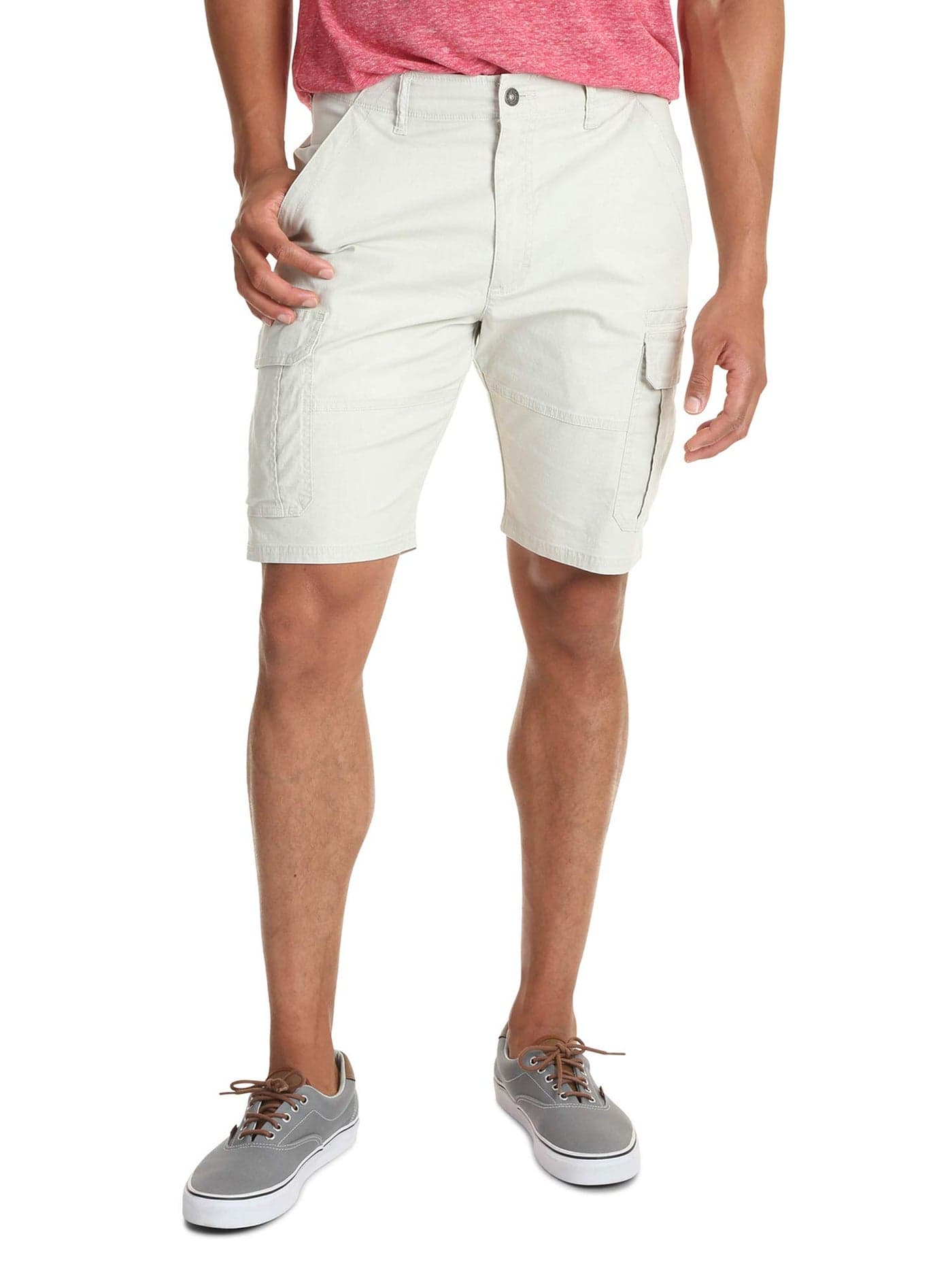 Wrangler Authentics mens Classic Cargo Stretch Shorts, Dark Putty Ripstop, 38 US