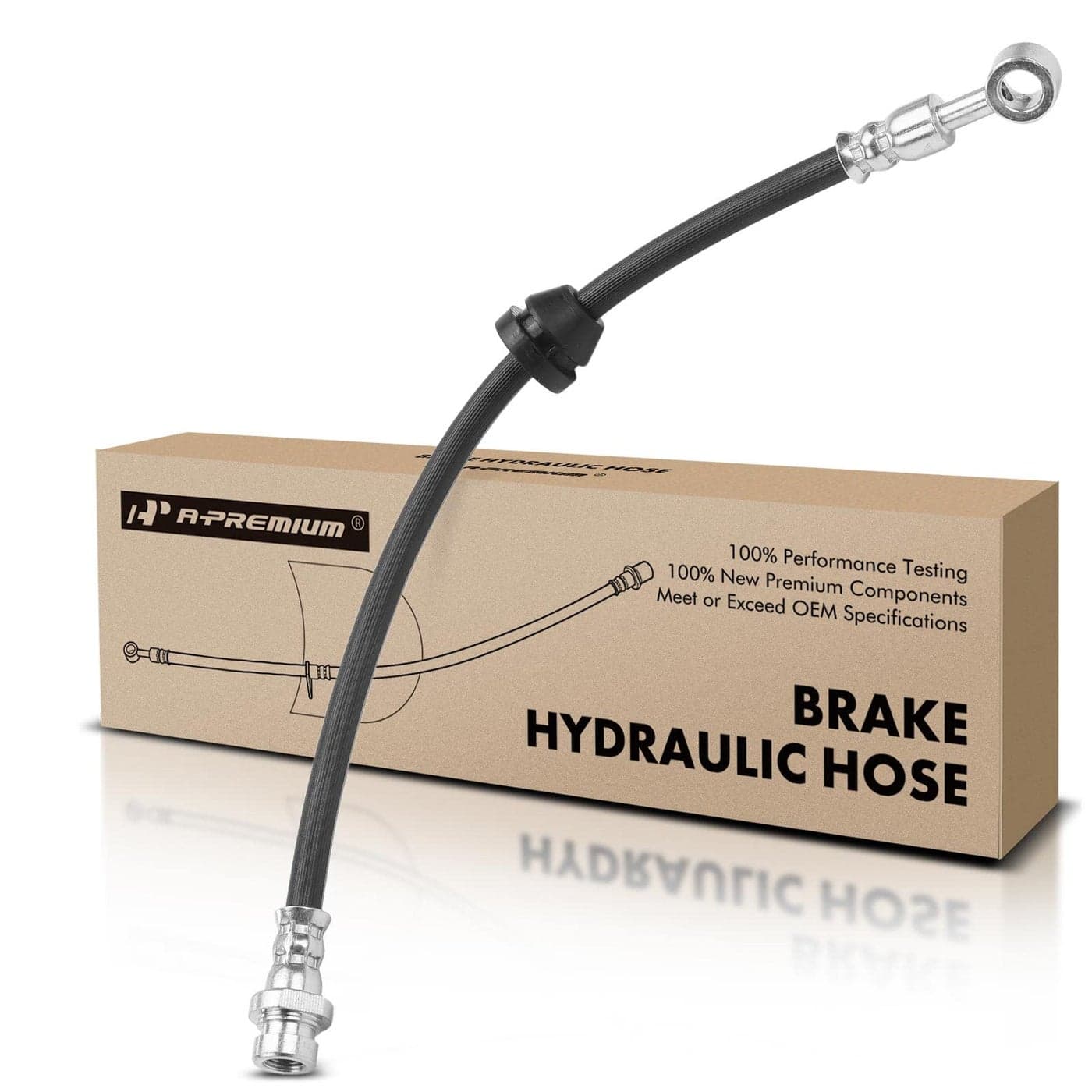 APremium Front Brake Hydraulic Hose Compatible with Select Chevy and Pontiac Models Aveo 20042011 Aveo5 20062011 G3 20092010 G3 Wave 20092009 Wave 20052008 Replace 96534545