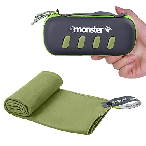4Monster Microfiber Towel, Travel Towel, Camping Towel,Small Size 15.7¡Á31.5', Fast Drying, Soft Light Weight,Suitable for Gym, Beach, Swimming, Backpacking and More