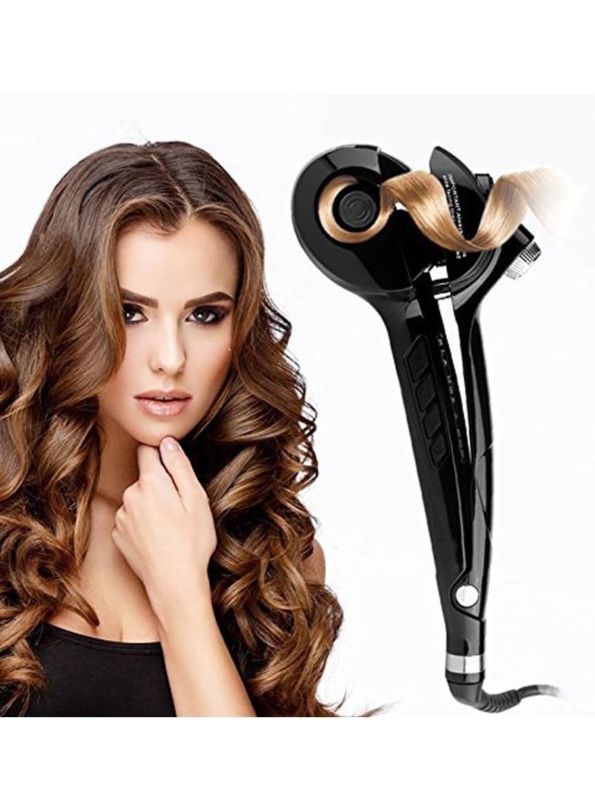 Hair Curling Automatic Ceramic Hair Curler Automatic Hair Curling Machine Accessories Tool Straight Hair Curler Roller For Women And Girls, 1Pc(Black Color)