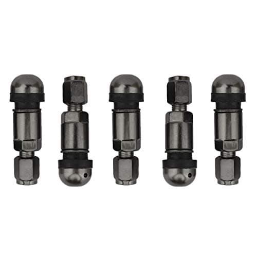 WINKA 5Pcs Car Tire Valve Stem Caps Bolt-in Aluminium Alloy Dustproof Tire Valve Stem Covers Universal for Cars Tubeless Wheel Valve Caps Tire Valve Cap Dust Cover for Car Accessories (Gray)