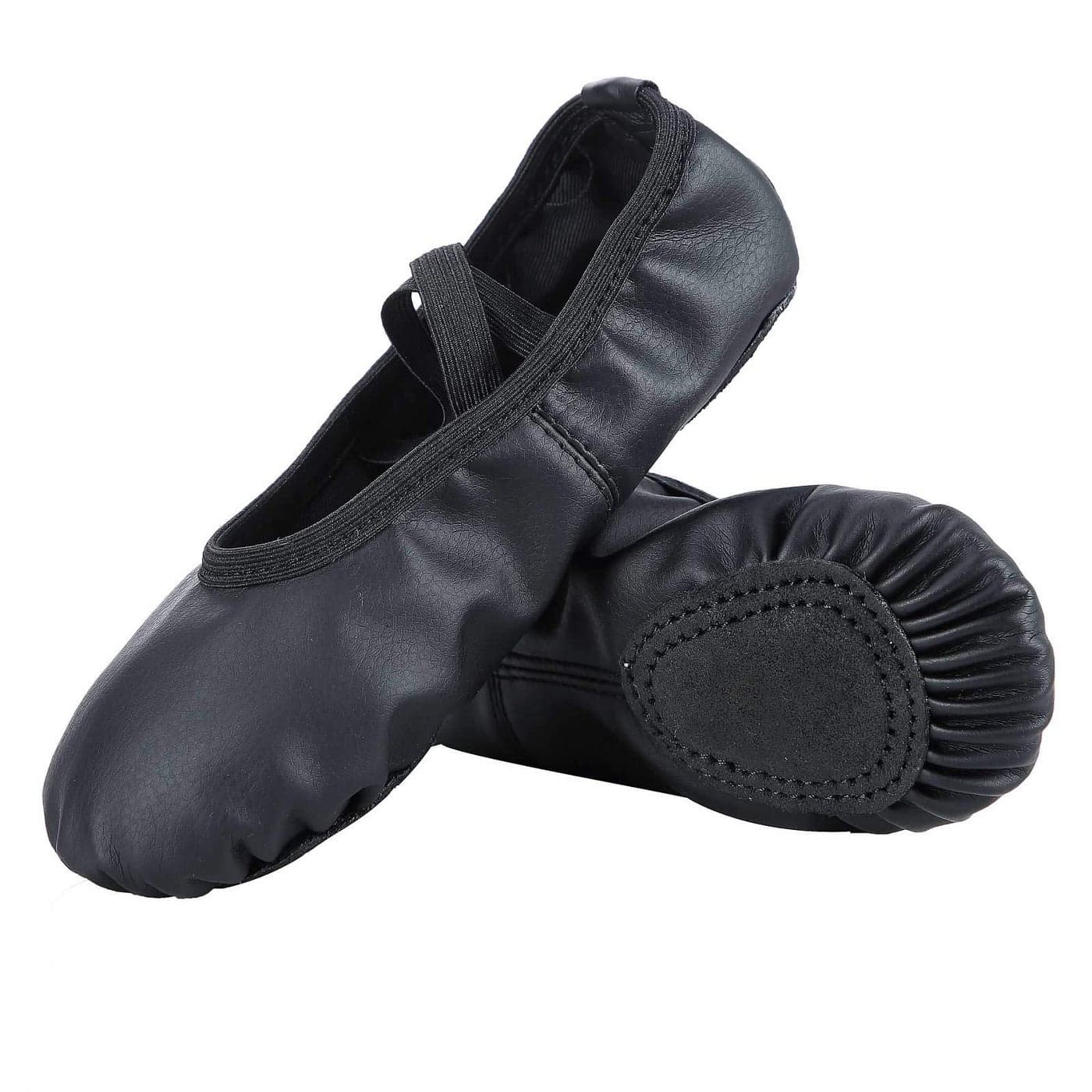 Dynadans Soft Leather Ballet Shoes/Ballet Slippers/Dance Shoes for Girls and Boys (Toddler/Little/Big Kid/Women)-Black-10M Toddler