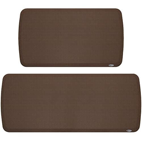 GelPro Elite Anti-Fatigue Kitchen Mat Bundle - 20 x 36 & 20 x 48, Linen Truffle