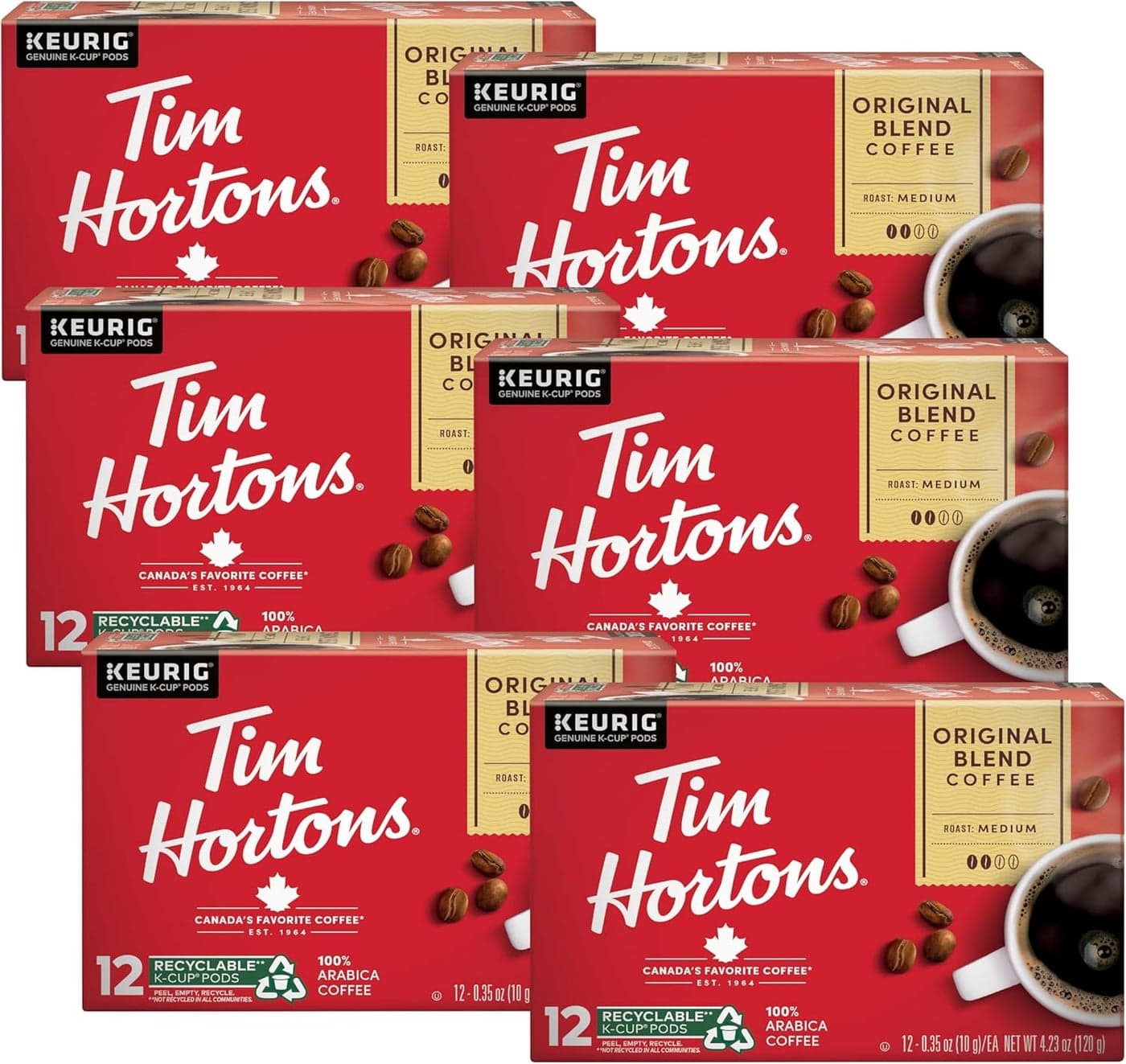 Tim Hortons Original Blend Medium Roast Coffee K-Cup Pods