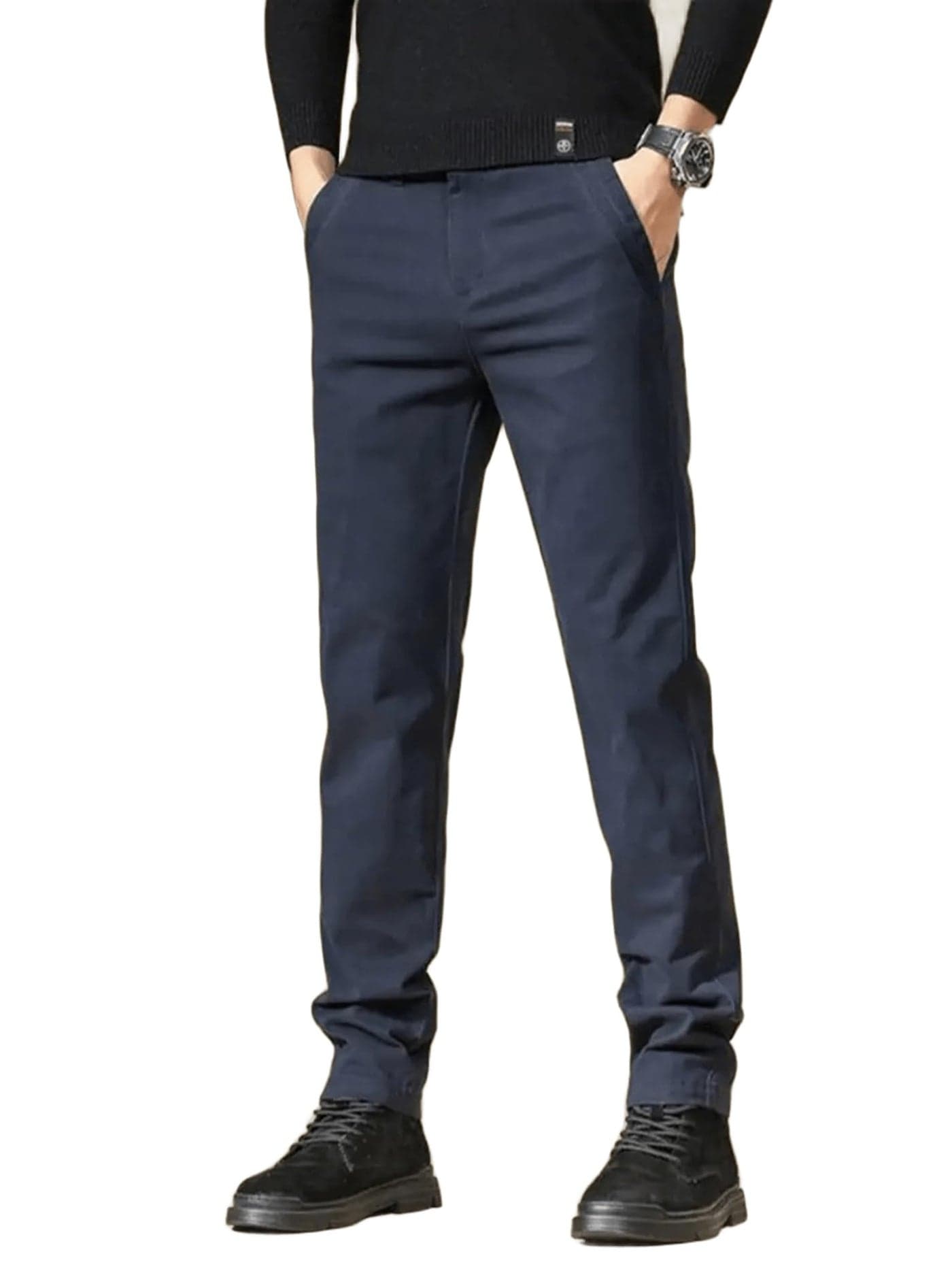 Lymio Men's Regular Fit Causal Trouser || Pant for Men || Trouser for Men (TR-26-XL) Blue