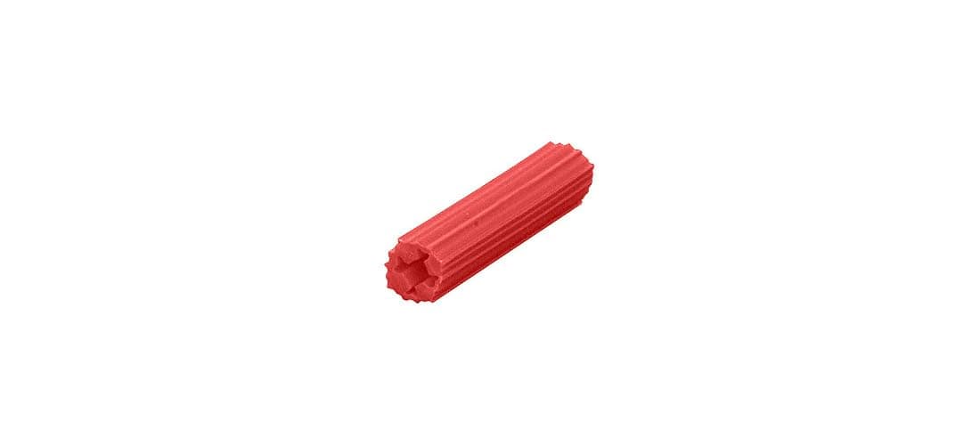 CRL 1/4" Hole 1" Length 7-8-9 Screw Expanding Plastic Screw Anchors - Box of 100