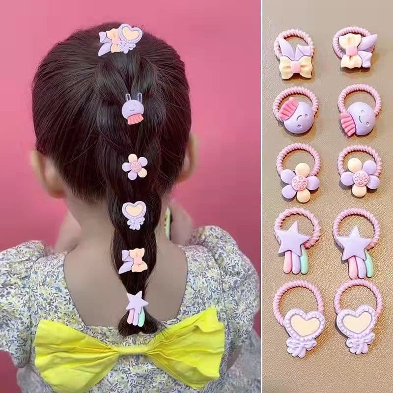 2025 Children'S Cartoon Rubber Band Cute Hair Rope Small Size Internet Celebrant New Style Ring Hair Rope Hair Rope Hair Rope