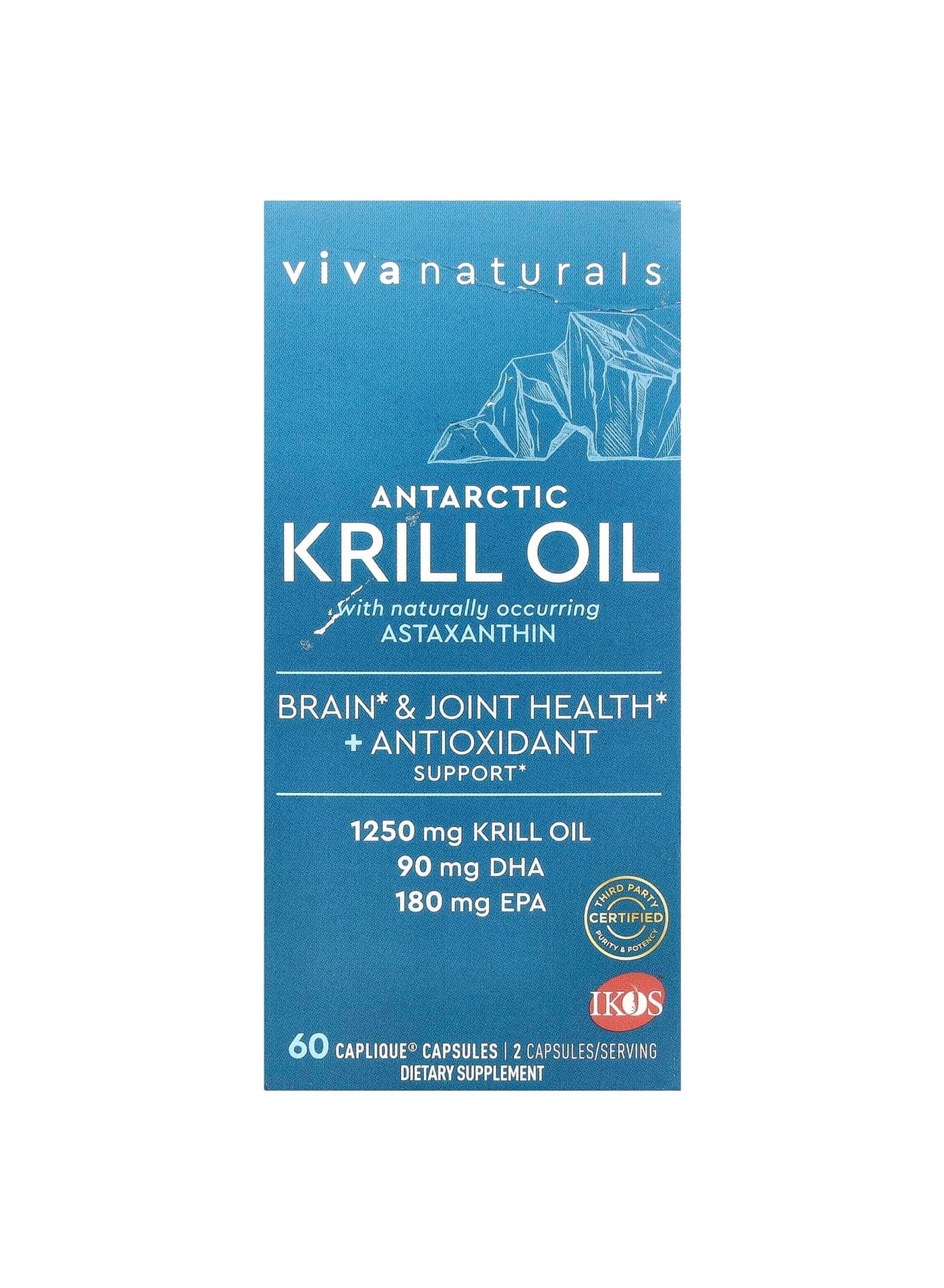 Antarctic Krill Oil with Astaxanthin, 60 Caplique® Capsules