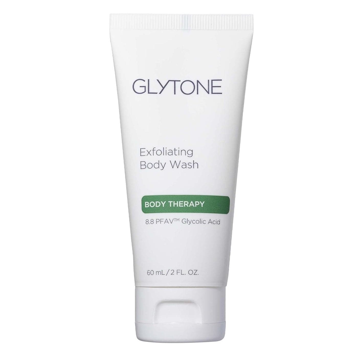 GLYTONE Glycolic Acid Body Wash Exfoliating Moisturizing Body Wash for Dry Skin Reduce Keratosis Pilaris FragranceFree Exfoliator with Glycolic Acid for Rough Bumpy Skin 2 Fl Oz