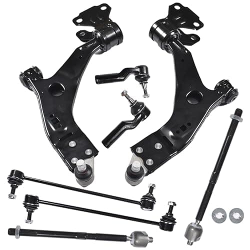 WFLNHB Front Suspension Kit Lower Control Arm Ball Joint Sway Bar Link Tie Rod End Kit 8 Piece Set Replacement for Ford Escape 2013-2018