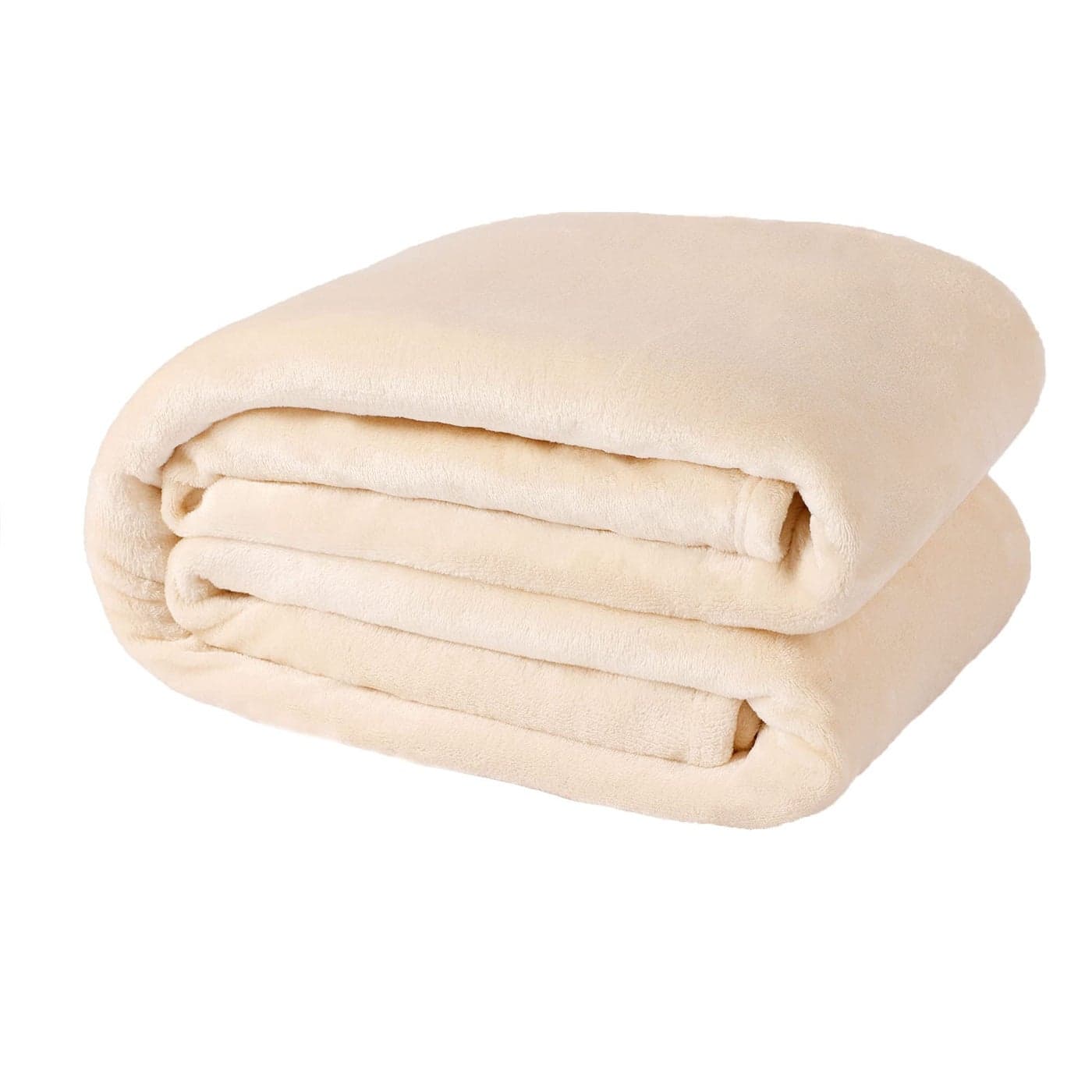 NANPIPER Fleece Blankets Super Soft Flannel Queen Size Blanket for Bed Luxury Cozy Microfiber Plush Fuzzy BlanketBeige