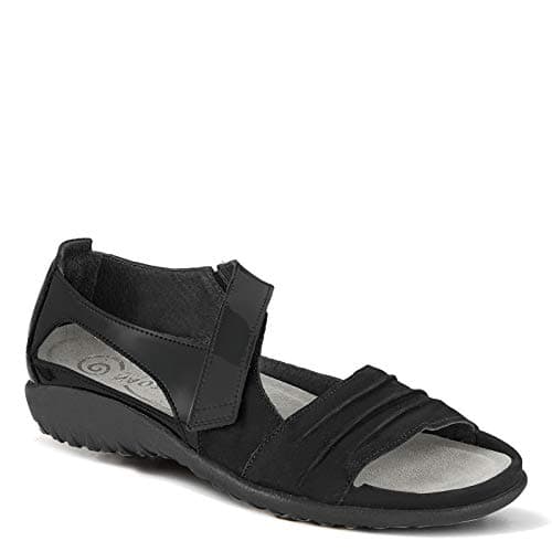 NAOT Women's Papaki Sandal Black Patent Lthr Combo 9-9.5 M US