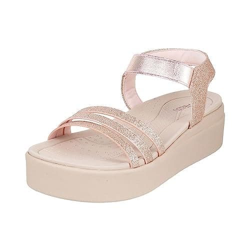 Metro Women Rose Gold Wedge Heel Fashion Sandal UK/7 EU/40 (34-110)