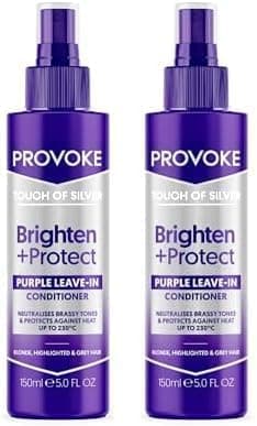 PROVOKE Touch of Silver Leavein Conditioner Protects against Heat Damage and Split Ends 150 ml