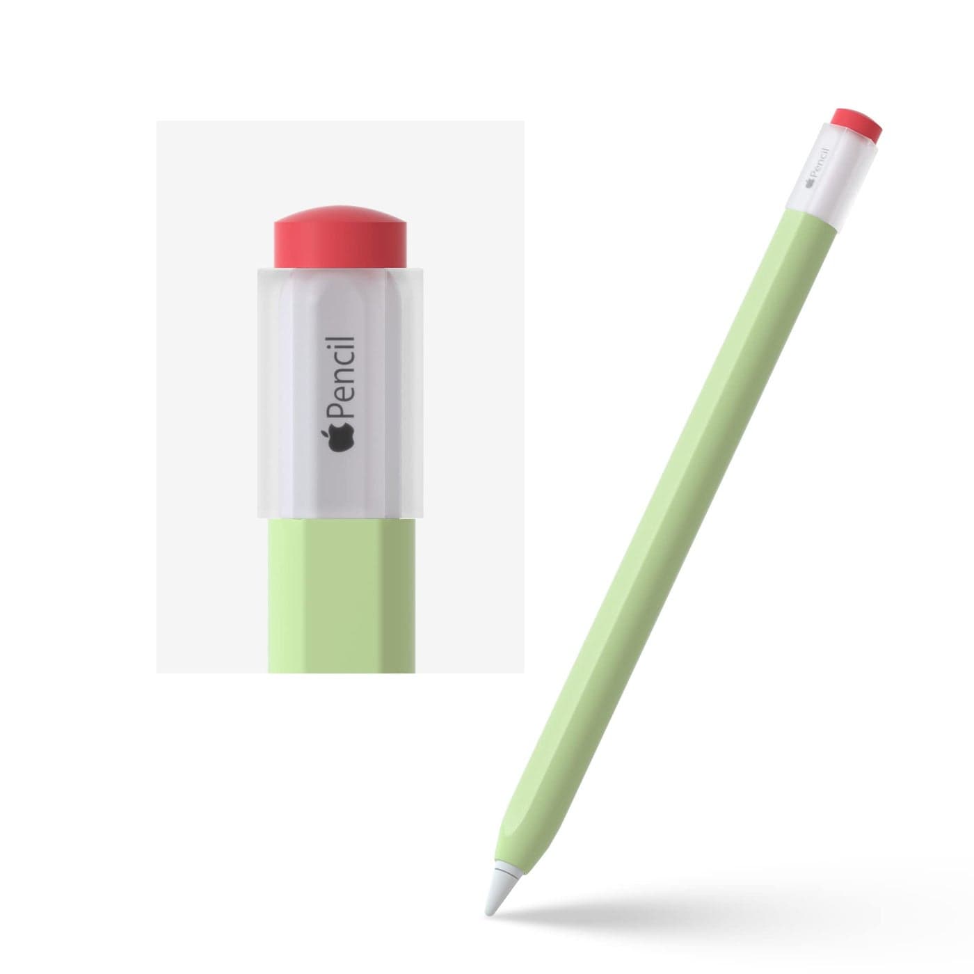 ELETIUO Silicone Case Compatible with Apple Pencil 2nd Generaion CoverProtective Holder Grip Sleeve with Cap Accessories Compatible with iPad Pro 11 129 inchGreen