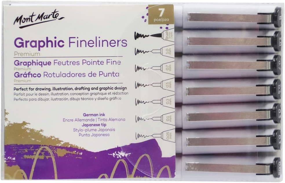 Mont Marte Premium Graphic Fineliners Set