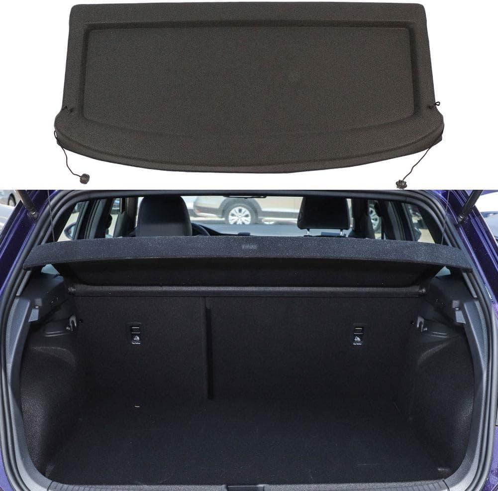 BOPARAUTO Cargo Cover for VW Golf 7 MK7 (2015-2019) - Rear Trunk Shade and Luggage Security