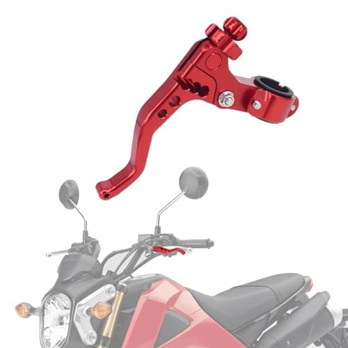 IUVWISN Motorcycle Short Stunt Clutch Lever 22mm 78 Labor Saving Clutch Levers Adjustable CNC for Grom CRF110F CRF125F CRF150F CRF230F CRF250L CRF250F CRF300L CRF450L Dirt Pit Street Sport Bike Red