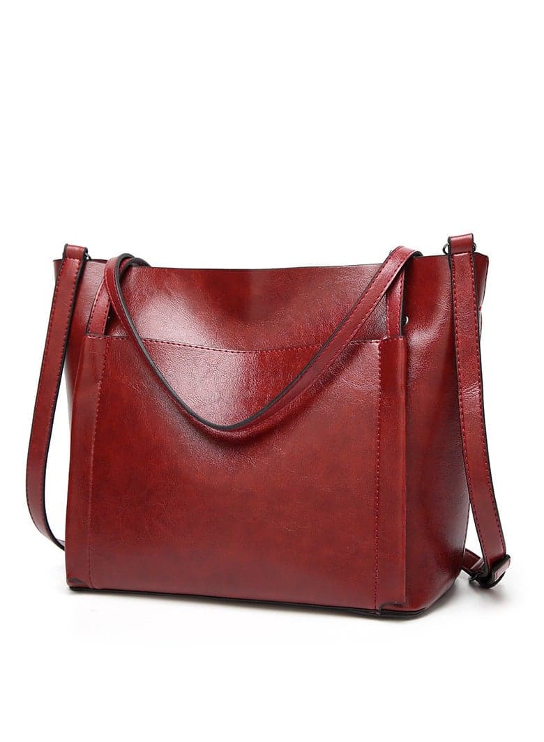 Women Leather HandBag Shoulder Bag Popular Women Messenger Bag Casual Soft Faux Leather Shoulder Bag Tote PU Leather Shoulder Bag, Big Capacity Handbag
