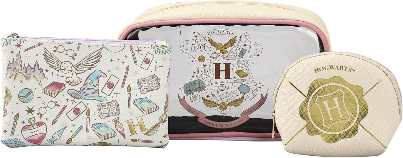 Harry Potter Hogwarts Crest 3-Piece Travel Toiletry Set