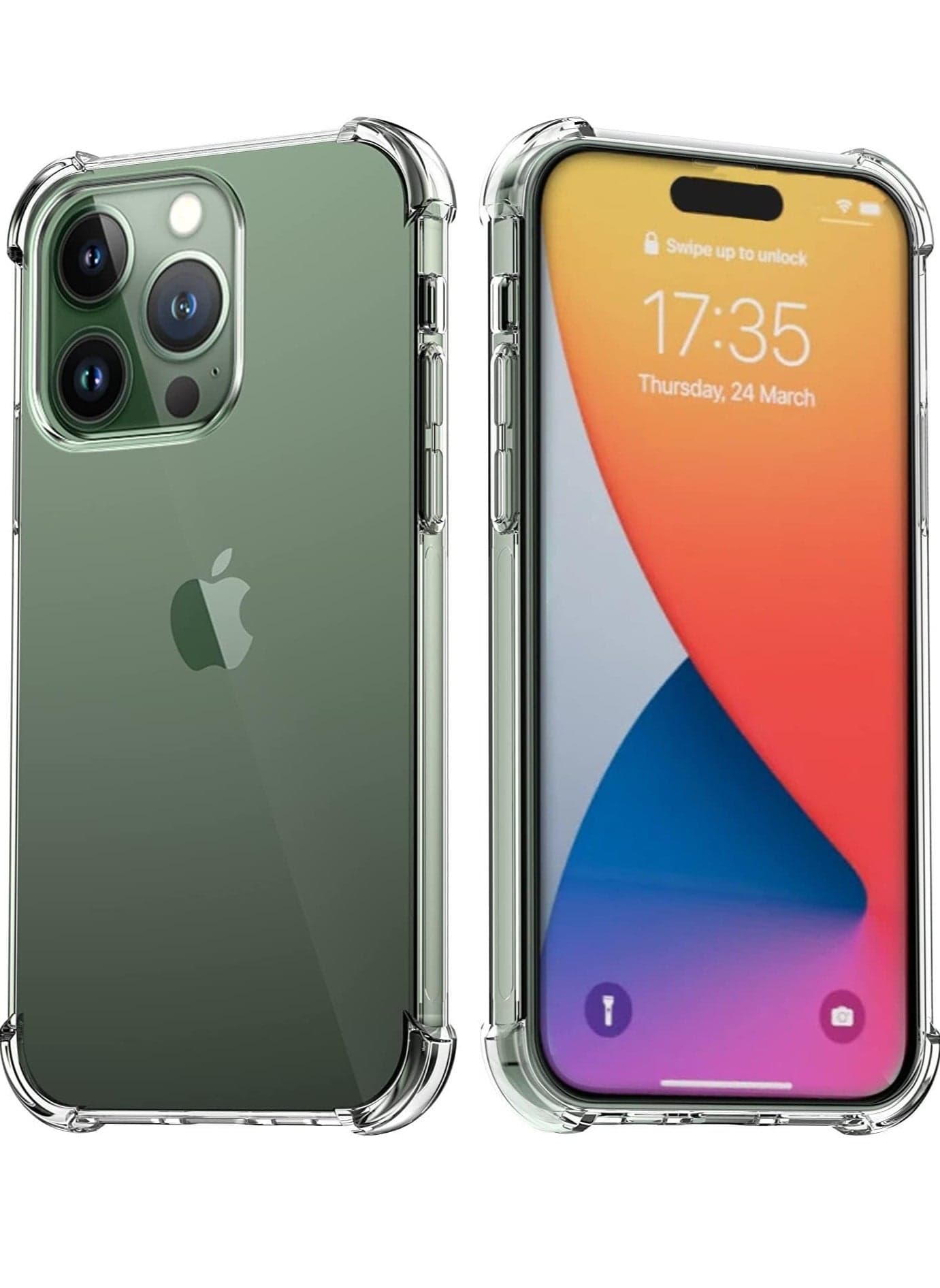 Clear Air Cushion Silicone Case for iPhone 14 Pro Max – Shockproof & Anti-Scratch Protective Bumper