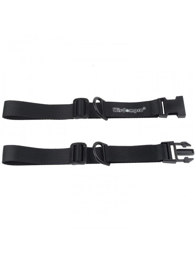 Wisdompro Backpack Chest Strap, Heavy Duty Adjustable Backpack Sternum Strap Chest Belt with Quick Release Buckle for Hiking and Jogging - with Slide Locks (Black)
