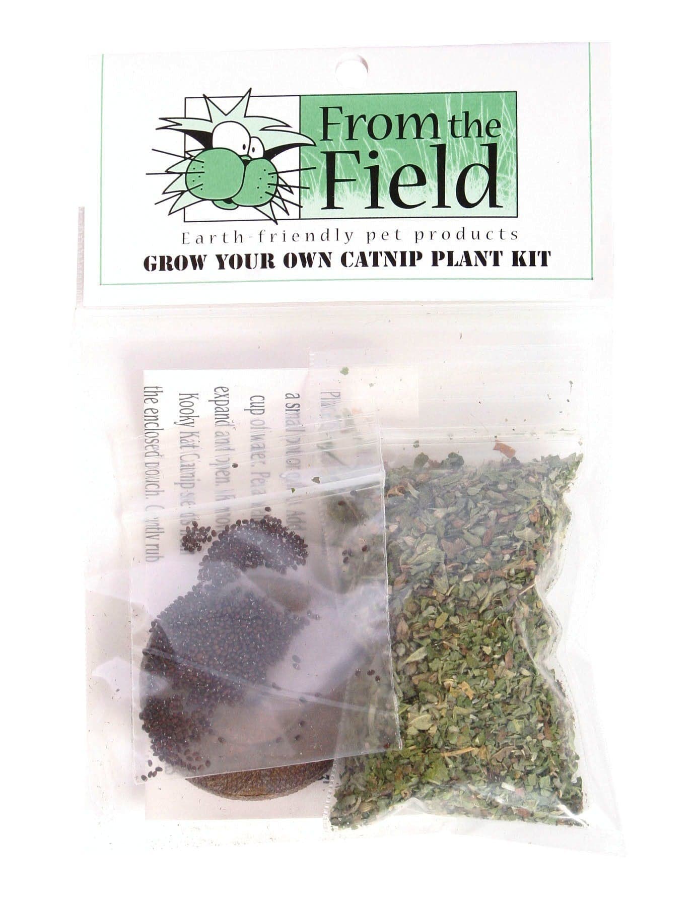 from The Field | Grow Your Own Catnip Kit | Easy Catnip Plant Growing Kit with Seeds & Peat Pellet | Fresh Organic Catnip for Cats | Fun DIY Gardening Kit | USA Made