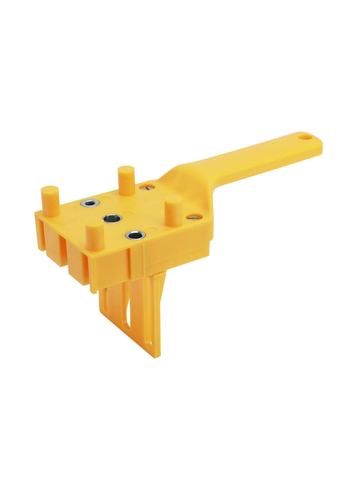 SYOSI, Handheld Dowel Jig, Hole Drilling Guider, Plastic Sleeve Woodworking Joiner Tool for Straight Holes Drilling, Round Wooden Tenon Splicing