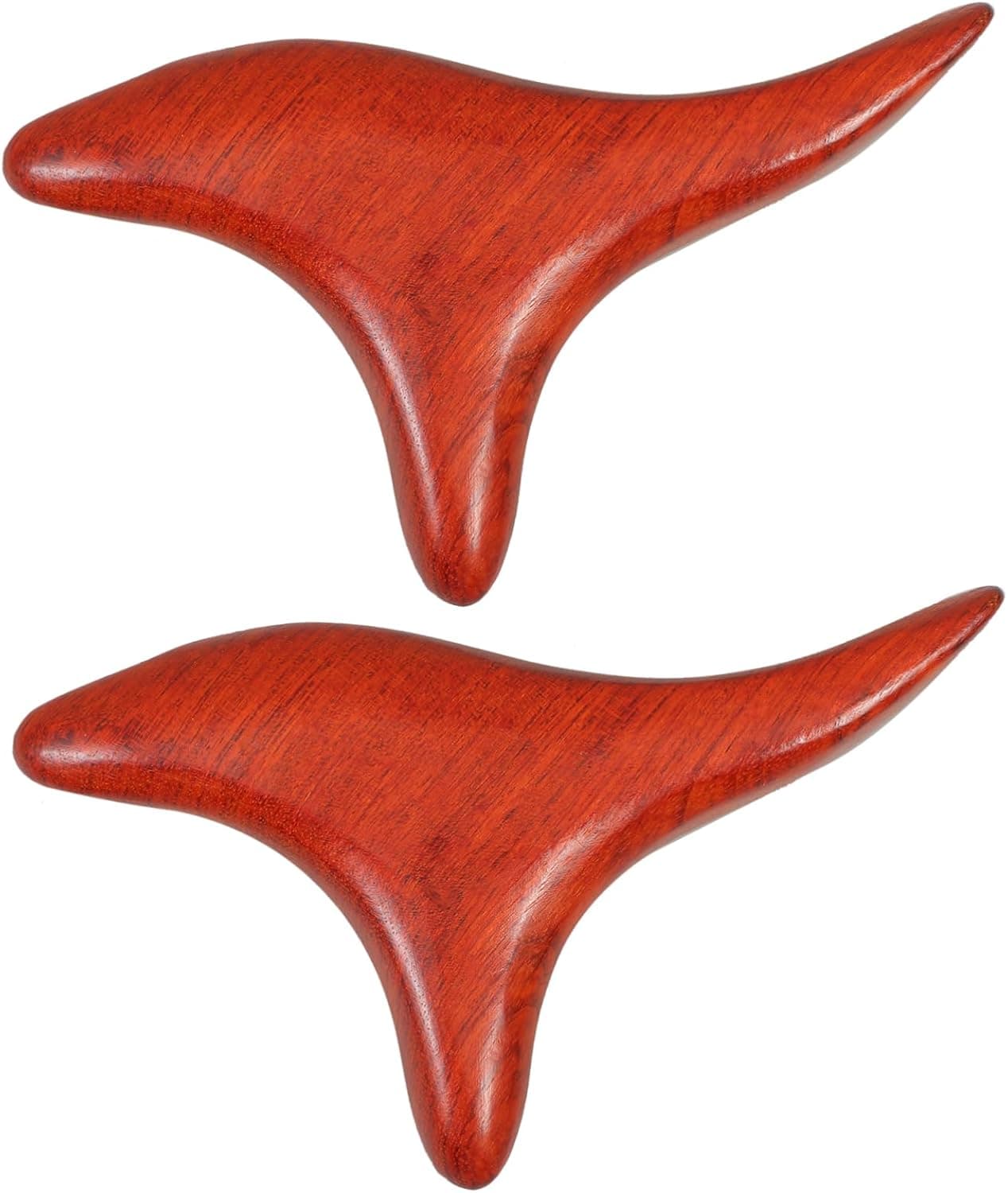 EXCEART 2pcs Traditional Thai Massage Reflexology Hand Foot Massage Tool Wooden Stick Face Body Massage Tool