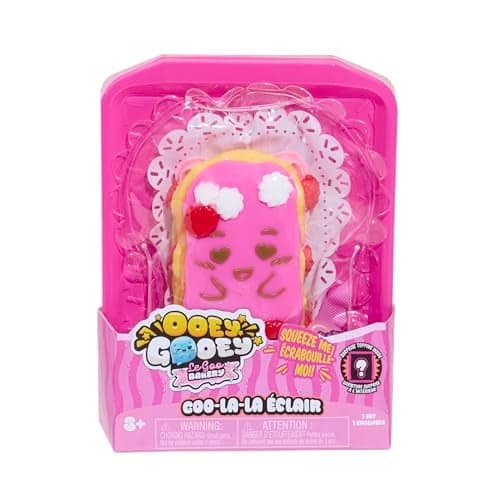 Just Play Ooey Gooey Le Goo Bakery Goo La La clair Set with Toppings Super Soft and Squishy Play Food Fidget and Sensory Toy for Kids Girls Boys Ages 3 and Up