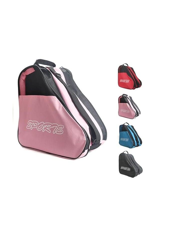 Roller Skate Bags, Oxford Cloth Ice Inline Skates Bag with Adjustable Shoulder Strap for Kids and Adult, Large Capacity Skate Bag for Skates Shoes, Helmet Other Skate Accessories.