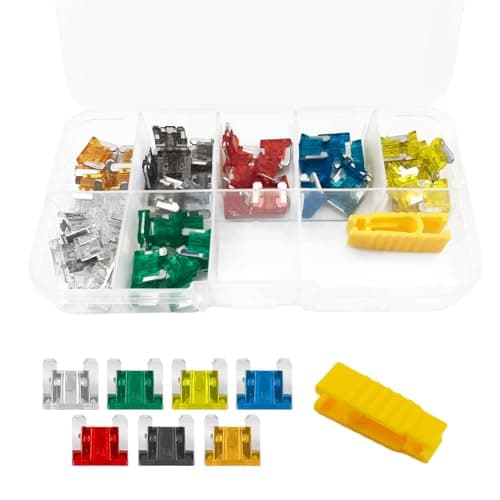 70 Pcs Standard Fuse Assortment Kit 5A 7.5A 10A 15A 20A 25A 30A Mini Colorful Insert Fuses for Car Boat Truck SUV Automotive
