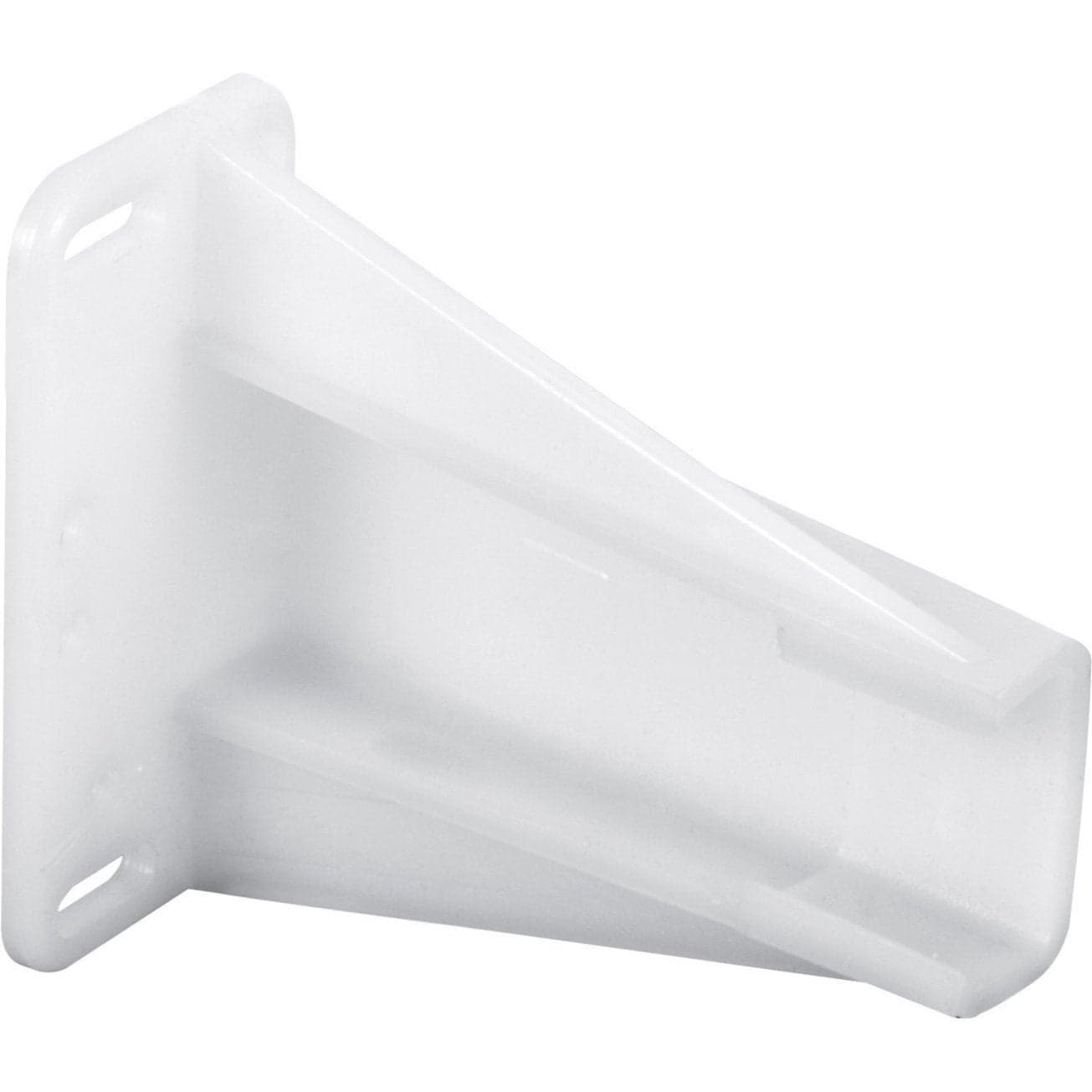 SlideCo 221694 Drawer Track Back Socket Plastic Construction White Single Pack